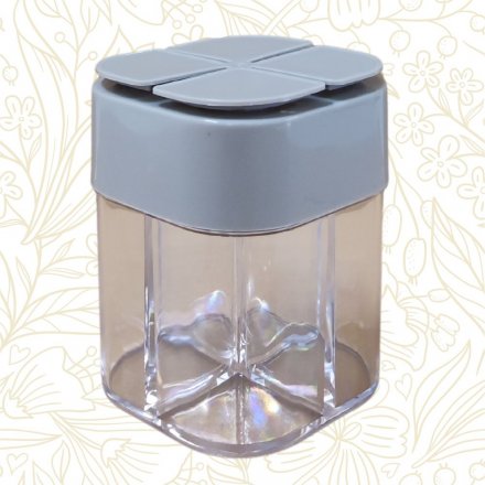 4-in-1 Camping-Gewrzstreuer grau