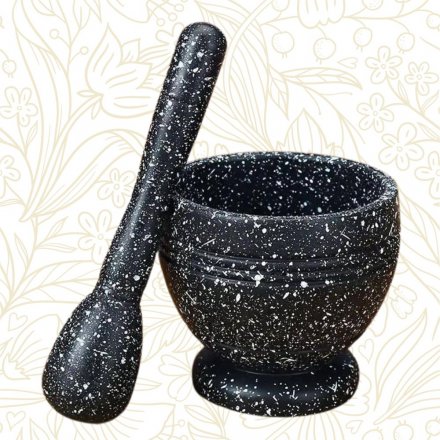 Mrser & Stel Set (11cm) schwarz