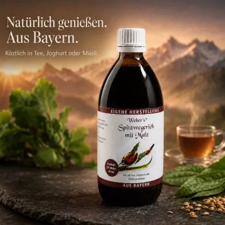 Webers Spitzwegerichsaft mit Malz 250ml