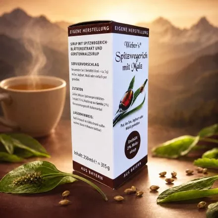 Webers Spitzwegerichsaft mit Malz 250ml