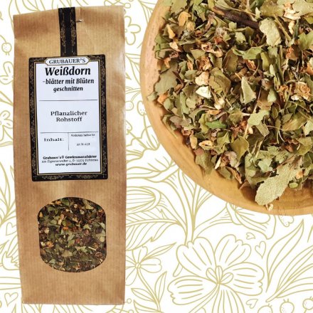 Weidornblten mit Bltter