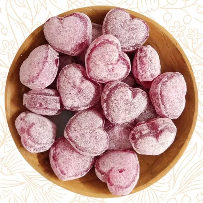 Gl�hweinherzchen-Bonbons