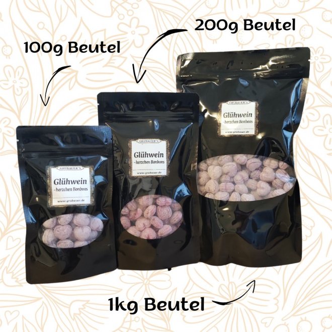 Glhweinherzchen-Bonbons