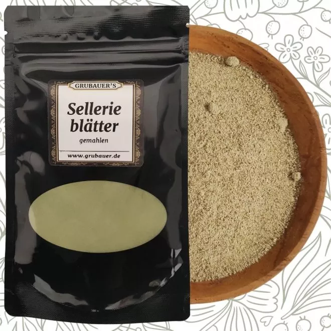 Selleriebl�tter gemahlen