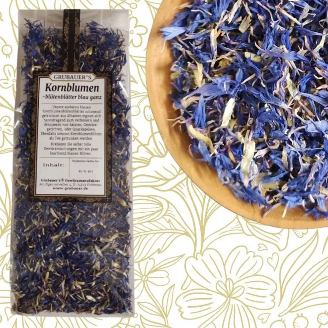 Kornblumenbl�ten blau ganz