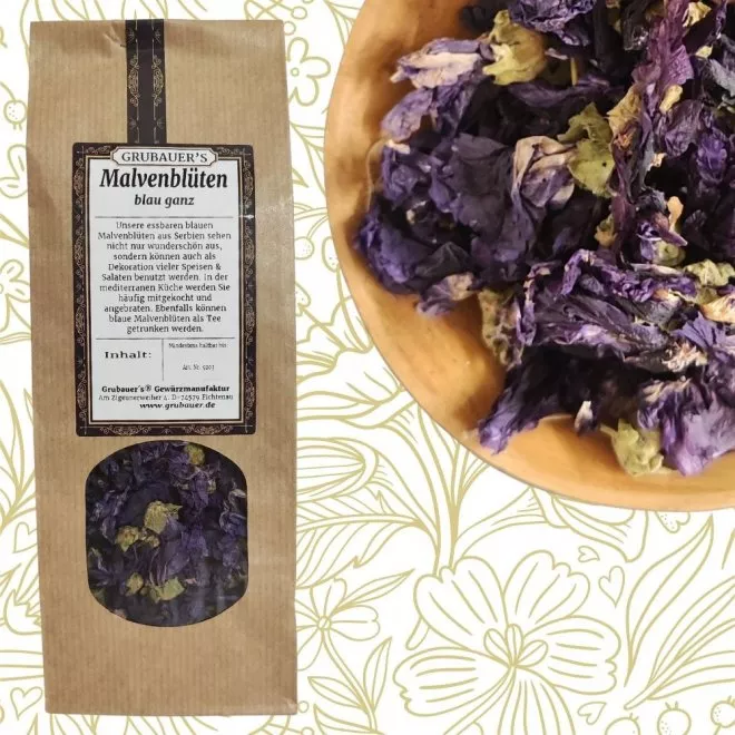 Malvenbl�ten blau ganz