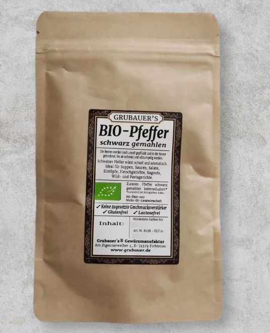 Pfeffer schwarz gemahlen - BIO