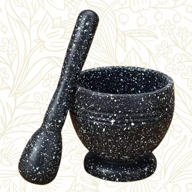 M�rser & St��el Set (11cm) schwarz