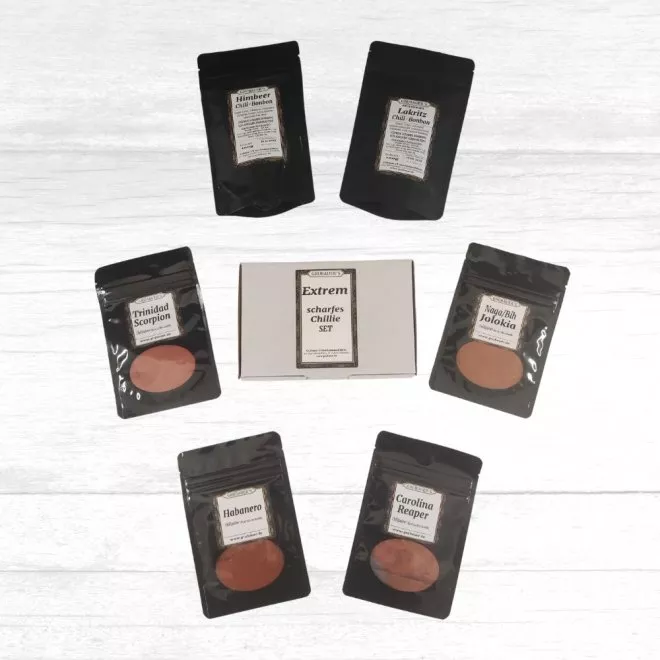 * extrem scharfes Chili-Set