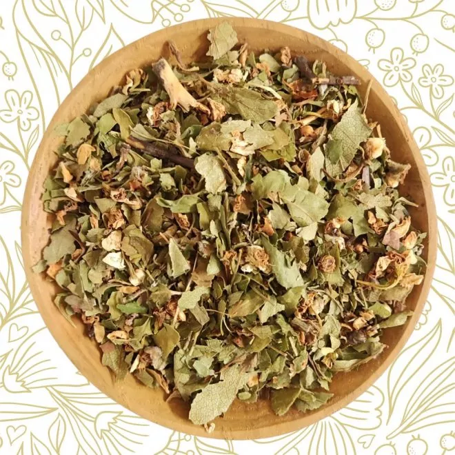 Wei�dornbl�ten mit Bl�tter