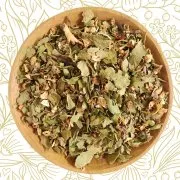 Wei�dornbl�ten mit Bl�tter